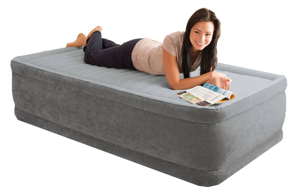 size of single air mattress